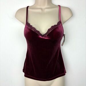 Vintage Y2K Gilligan & O’Malley Velvet Camisole Tank Top